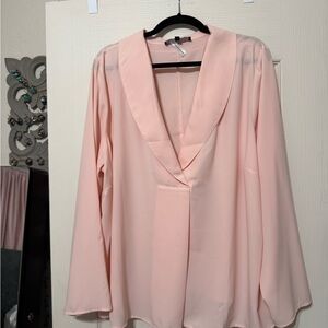 Eloquii Soft Pink Blouse